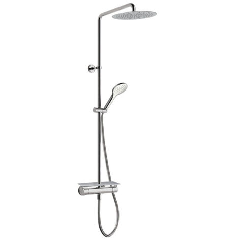 Colonne de douche thermo pomme rond 25 chrome - CRISTINA ONDYNA OG48851