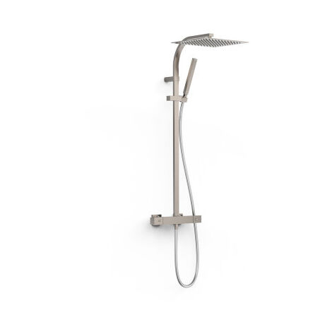 Colonne de douche thermostatique 2 voies Acier - TRES 19039308AC