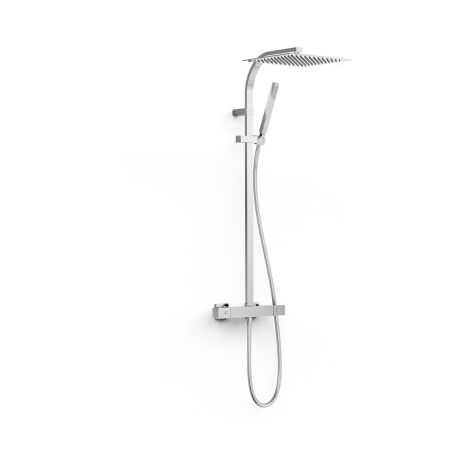 Colonne de douche thermostatique 2 voies Chrome - TRES 19039308