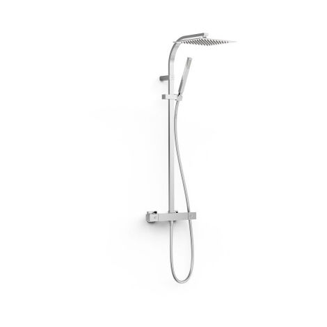 Colonne de douche thermostatique 2 voies Chrome - TRES 19039310