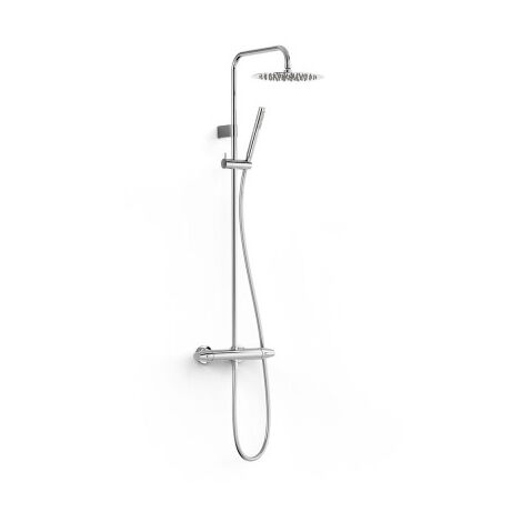 Colonne de douche thermostatique 2 voies Chrome - TRES 19039312