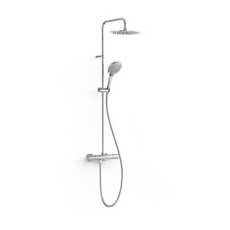 Colonne de douche thermostatique 2 voies Chrome - TRES 19039316