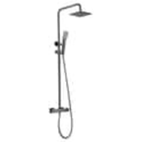 Colonne de douche thermostatique avec robinet Kit de douche anti-calcaire Robinets en laiton avec barre extensible
