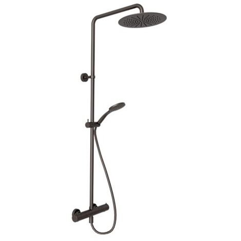 Colonne de douche thermostatique Chromé Noir THETA - CRISTINA ONDYNA TV44872