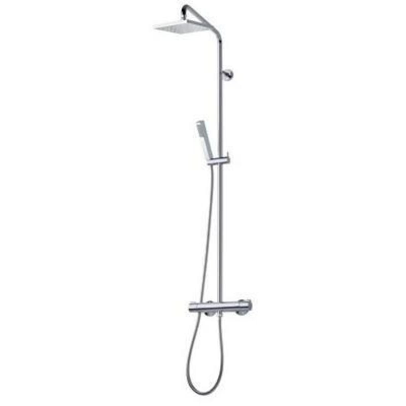 Colonne de douche thermostatique theta cube 250 Chromé Cristina Ondyna TE44951
