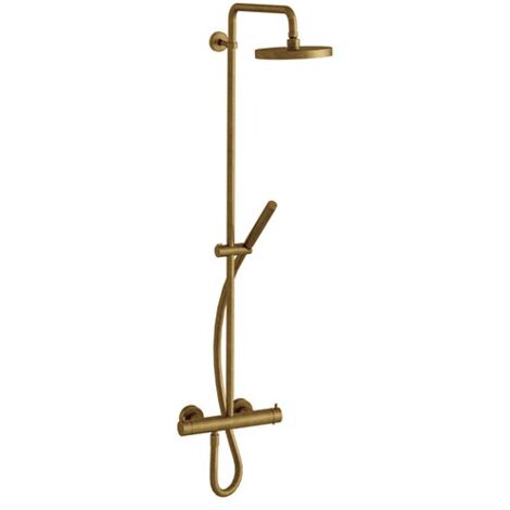 Colonne de douche thermostatique complete Triverde Vieux Bronze - Cristina Ondyna TV48692