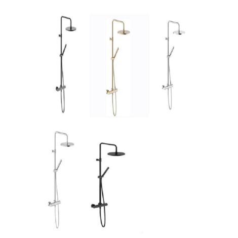 Colonne de douche thermostatique Cool Body - Coloris: Miele brossé PVD