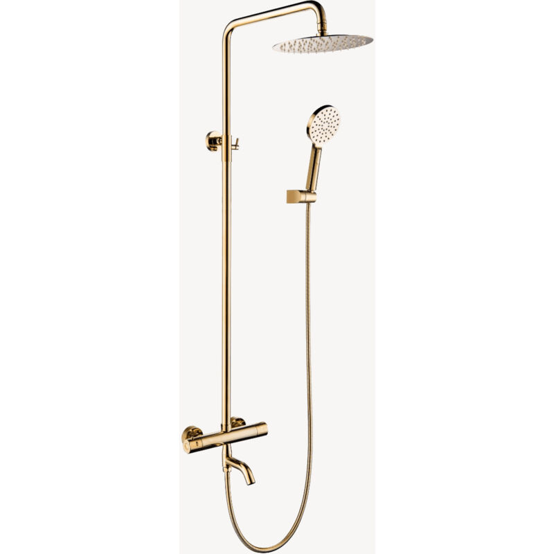 Colonne bain douche thermostatique Doré - Grosa
