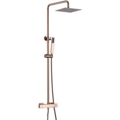 COLONNE DE DOUCHE THERMOSTATIQUE EN LAITON ROSÉ DORÉ (CUIVRE) SC428 COLLECTION PENEE