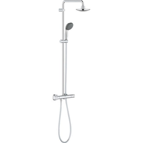 Colonne de douche thermostatique GROHE QUICKFIX 160 mm ronde