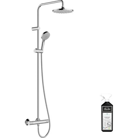 Hansgrohe Vernis Blend - Set de douche Showerpipe 200 avec thermostat, Green, chrome 26318000