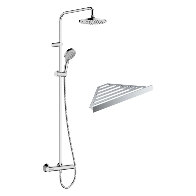 Colonne de douche thermostatique Hansgrohe Vernis Blend 200 EcoSmart chromé