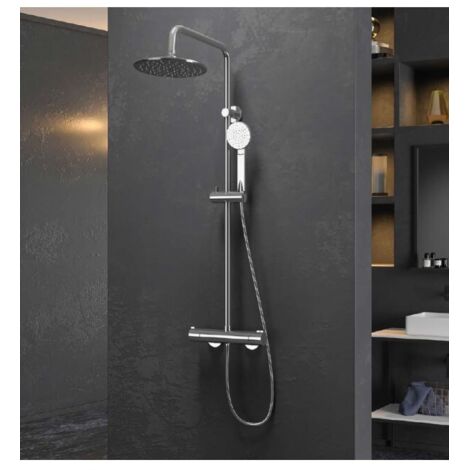 Colonne de douche thermostatique MAFANA avec douchette en inoxydable 105 cm