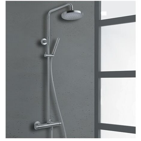 Colonne de douche thermostatique Métal brossé TRIVERDE- CRISTINA ONDYNA TV48677