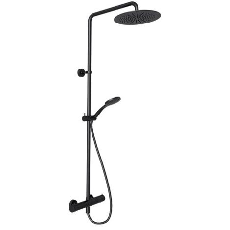 Colonne de douche thermostatique Noir Mat Theta - CRISTINA ONDYNA TV44813