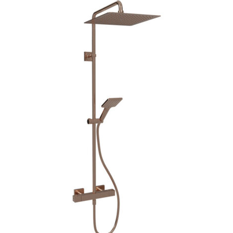 Colonne de douche thermostatique Or Rose Brossé Tabula - CRISTINA ONDYNA QD44834P