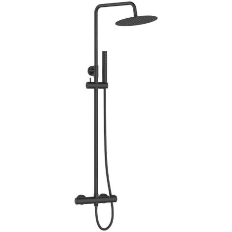 Colonne de douche thermostatique , Pretto Couleur: Noir