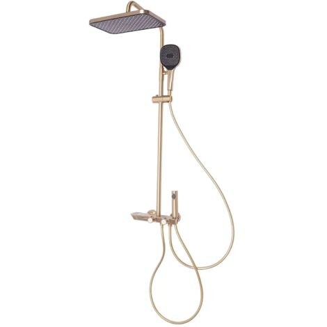 Colonne De Douche Thermostatique, Système de douche avec Douche À Main Bidet Douche Salle De Bains Robinet mural Ensemble de douche