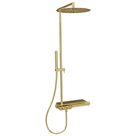 Colonne De Douche Thermostatique Thermo Up Sandwich® Or Brossé - CRISTINA ONDYNA XT48896P