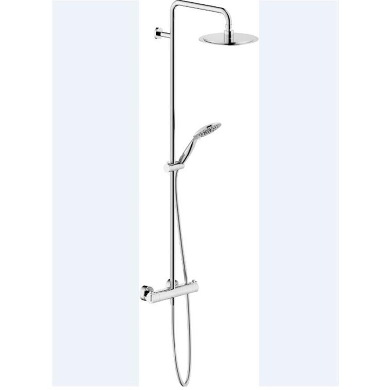Colonne de douche thermostatique TYKO 2 jets - Chromé brillant