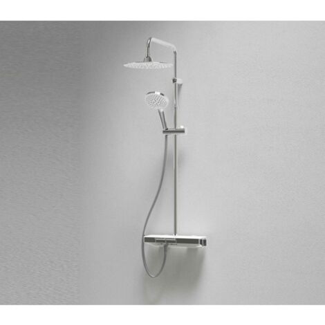 Colonne de douche Thermostatique Y avec tablette de chez NOVELLINI