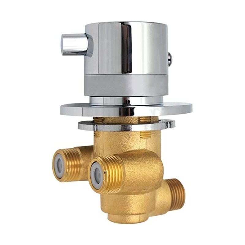 Rapanda - Colonne de douche thermostatique Mitigeur Thermostatique Mitigeur de Douche en Laiton Mitigeur Robinets de Vanne Sortie à 1 voie Mélange