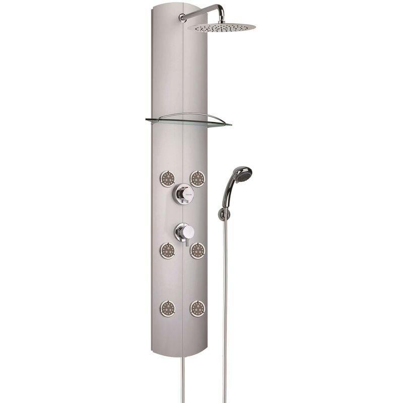 Colonne de douche thermostatique Totem - Aluminium anodisé