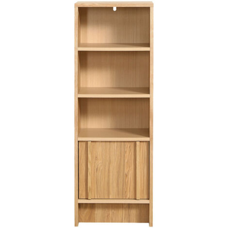 Colonne de rangement en bois H120cm - Bois clair - Tori