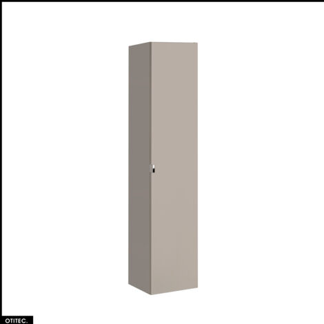 Colonne de salle de bain - 35 x 160 cm - 1 porte - 2 tiroirs - BOLD TAUPE