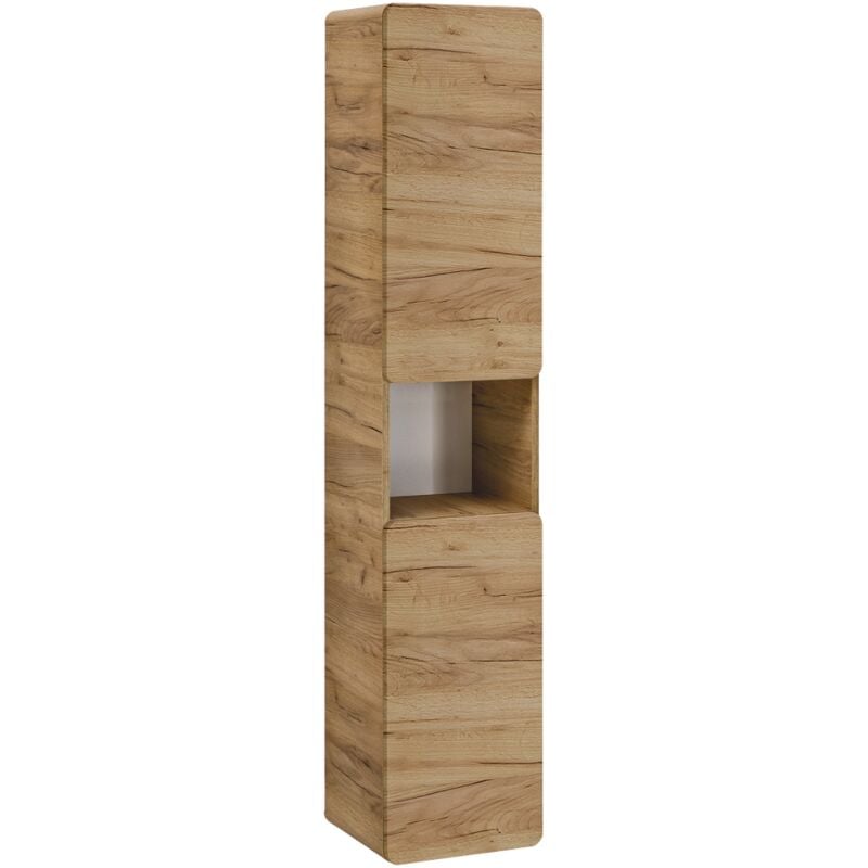 Colonne de salle de bain - Chêne artisanal doré - L35-H170-P32 - arriba - Chêne artisanal doré