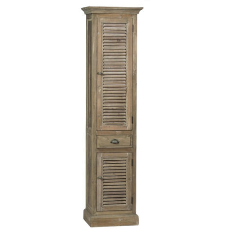 Colonne de salle de bain en bois avec porte en bois droite - HANOÏ