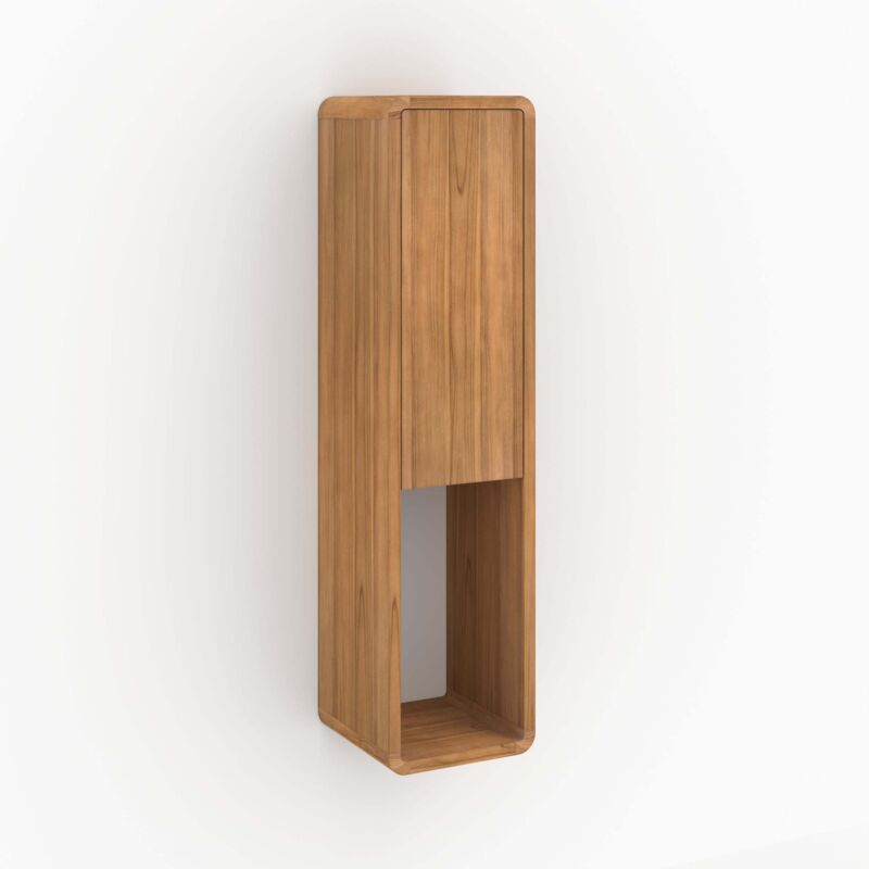 Colonne de salle de bain en bois de teck - kafa