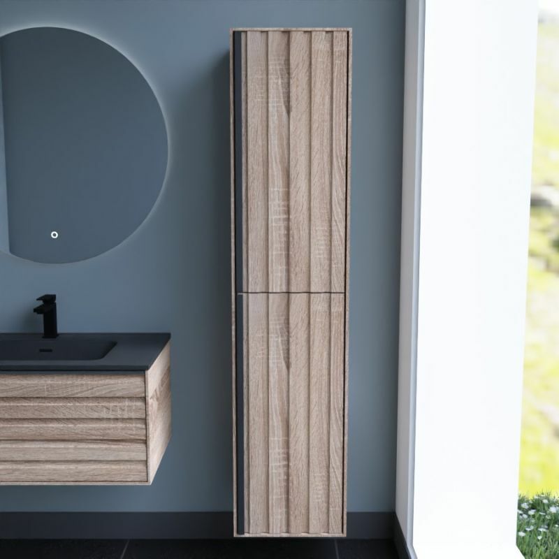 Colonne de salle de bain horizon - Chêne doré