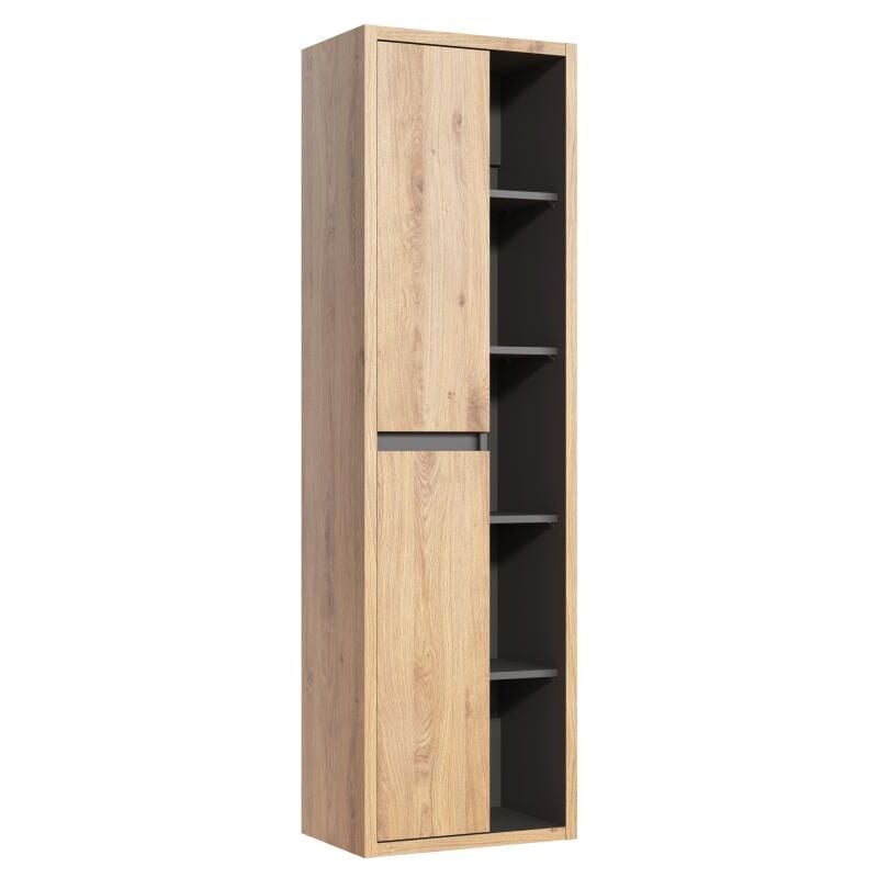 Colonne de salle de bain suspendue - Coloris naturel clair - H170 cm - PURNAL