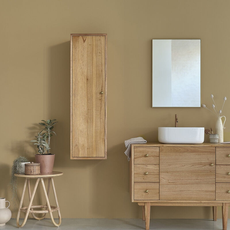 Berah Getah - Colonne de salle de bain suspendue en mindi massif