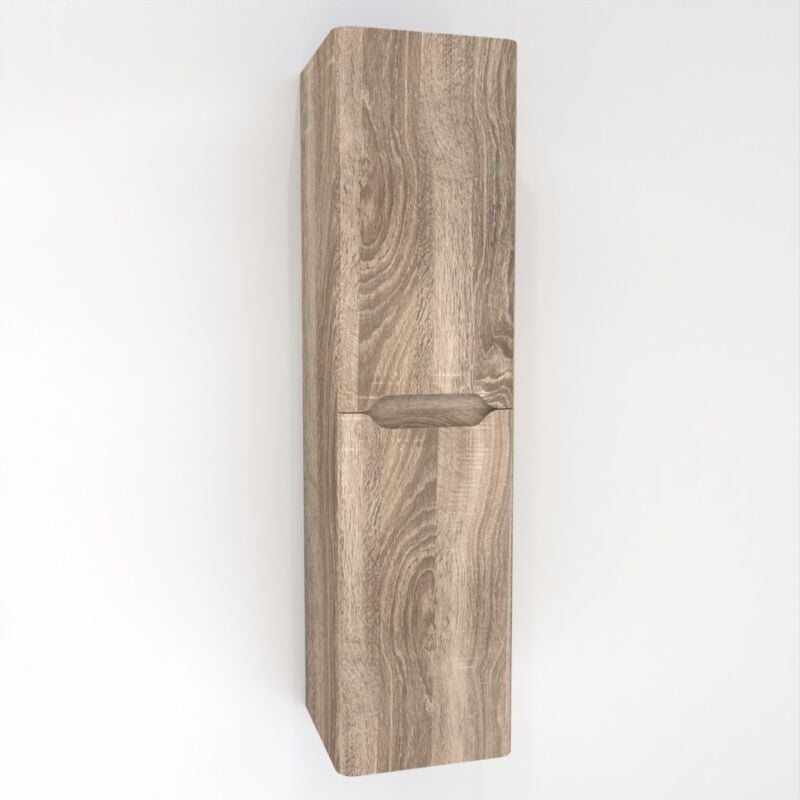 Colonne de salle de bain luna 135cm Bois Foncé