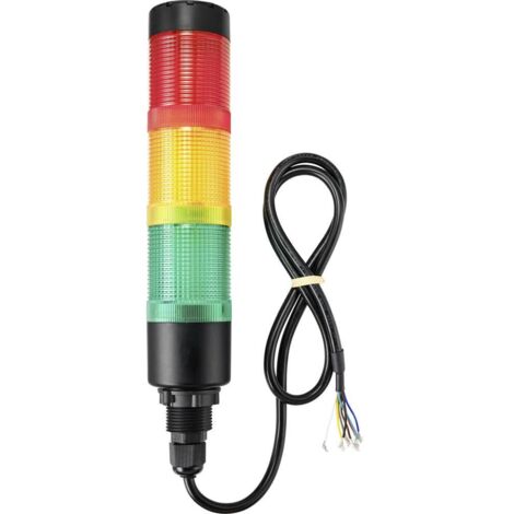 Colonne de signalisation TRU COMPONENTS TC-9539296 LED rouge, jaune, vert 1 pc(s) Y616512