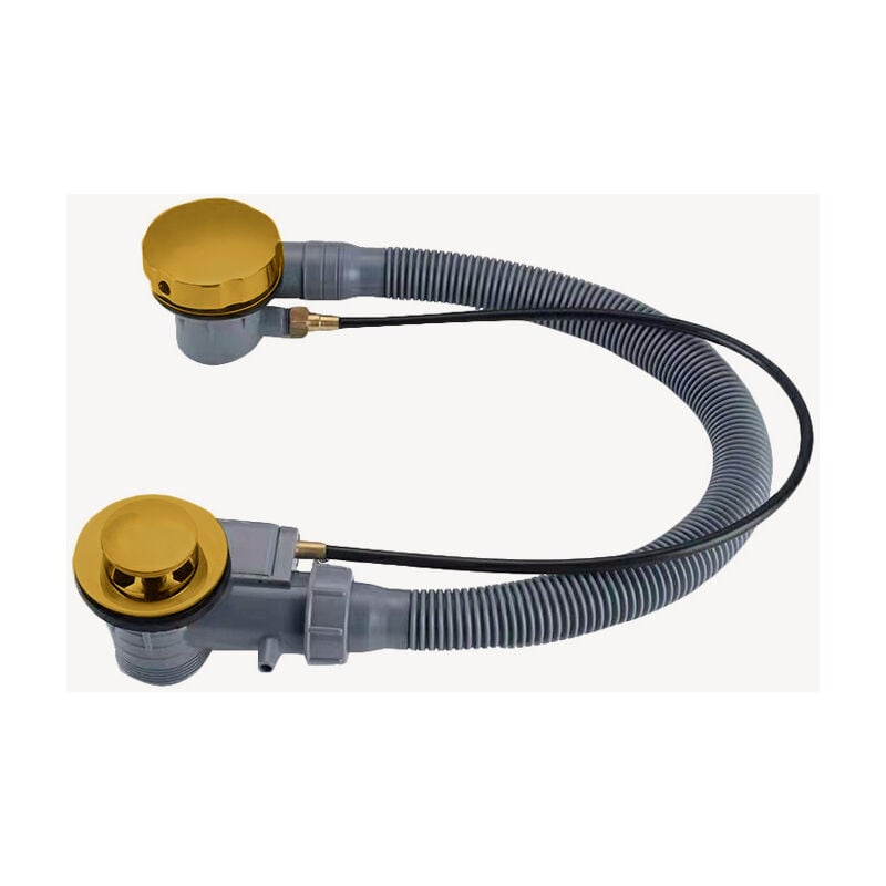 Colonne de vidage baignoire clic-clac Doré