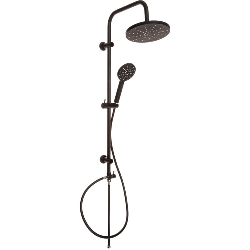 Invena - Pommeau de douche à effet pluie noir