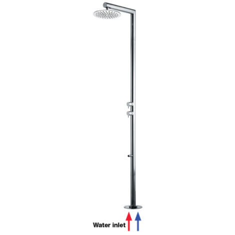Colonne douche pour piscine 2 mitigeurs progressifs chromé NEK - Bossini L00382030