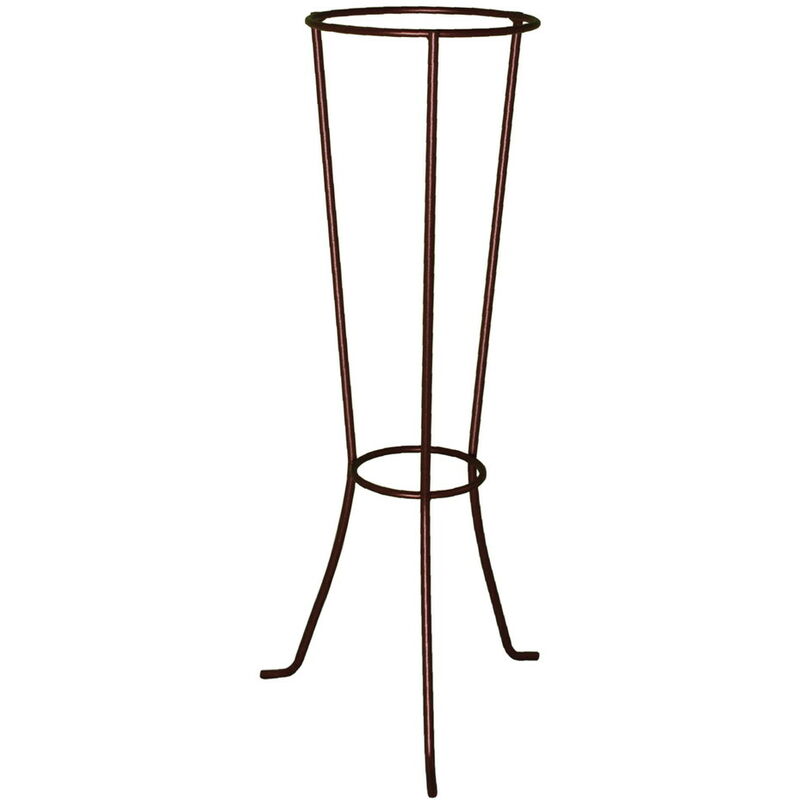 Colonne fer vieilli h. 78 pour pot 24-26 cm - Acier époxy - Louis Moulin