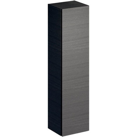 Colonne haute Geberit Xeno²avec une porte et miroir intérieur: Largeur 40cm, Hauteur 170cm, Profondeur 35.1cm, Gris scultura / Mélamine structuré bois