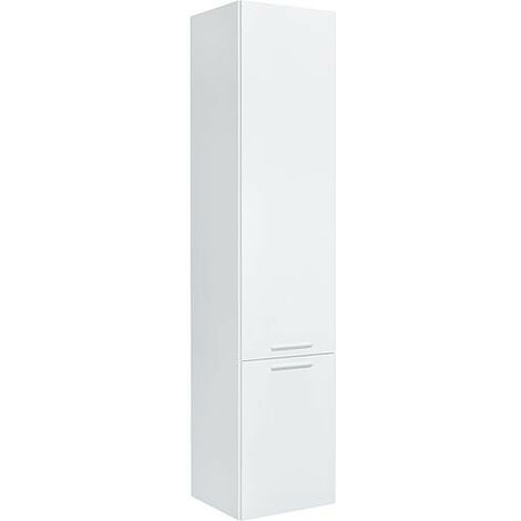 Colonne MBK 2 portes blanc brillant, butée à droite 350x1625x370mm