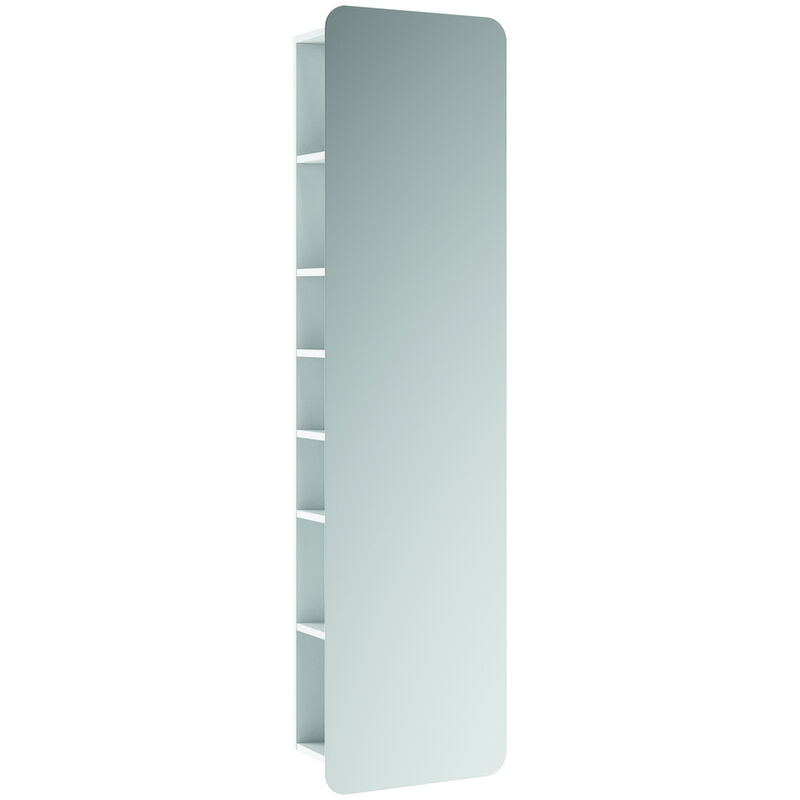 Anconetti - Colonne miroir Psyché Ancodesign - H168 - L45 Blanc brillant