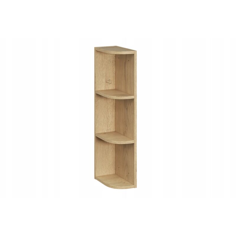 Colonne murale d’angle ouverte pour salle de bains DALIA chêne cremona 20 x 80 cm