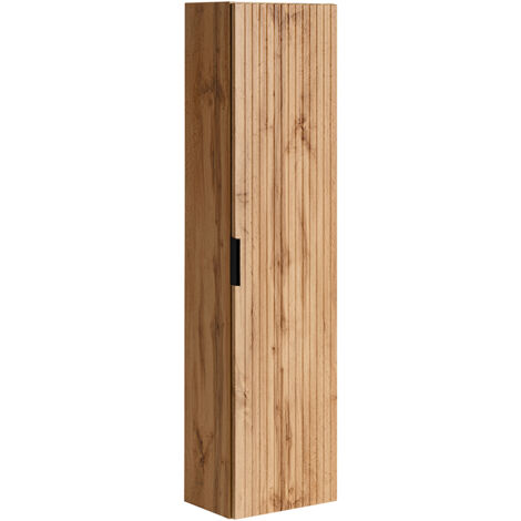 Colonne murale en bois Georgia Oak - H 140 x l 35 x P 25 cm - Livraison gratuite