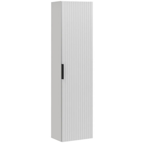 Colonne murale en bois Georgia White - H 140 x l 35 x P 25 cm - Livraison gratuite