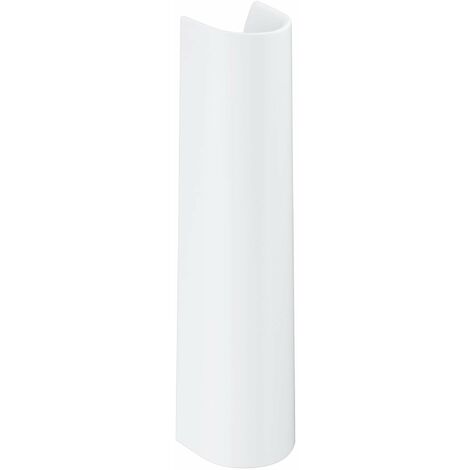 Colonne pour lavabo en céramique sanitaire blanc alpin – Dimensions 164x173x708mm – Kit de montage inclus – Compatible lavabos GROHE