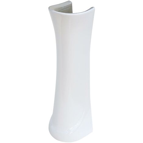 main image of "Colonne pour Lavabo SILVER H68xL16cm - en céramique blanche -Tolérances +/- 2cm"