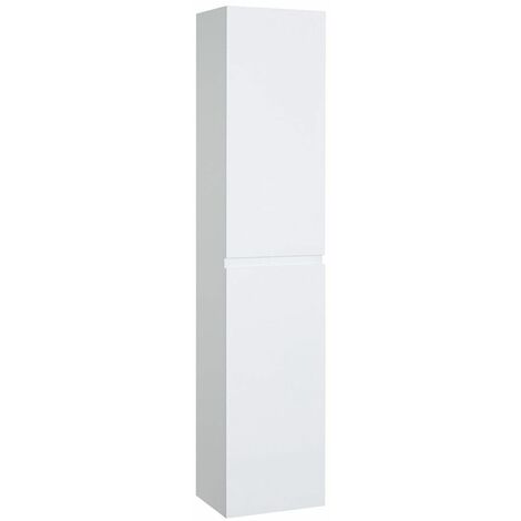 Colonne salle de bain blanche à suspendre 140 cm SORRENTO - Blanc